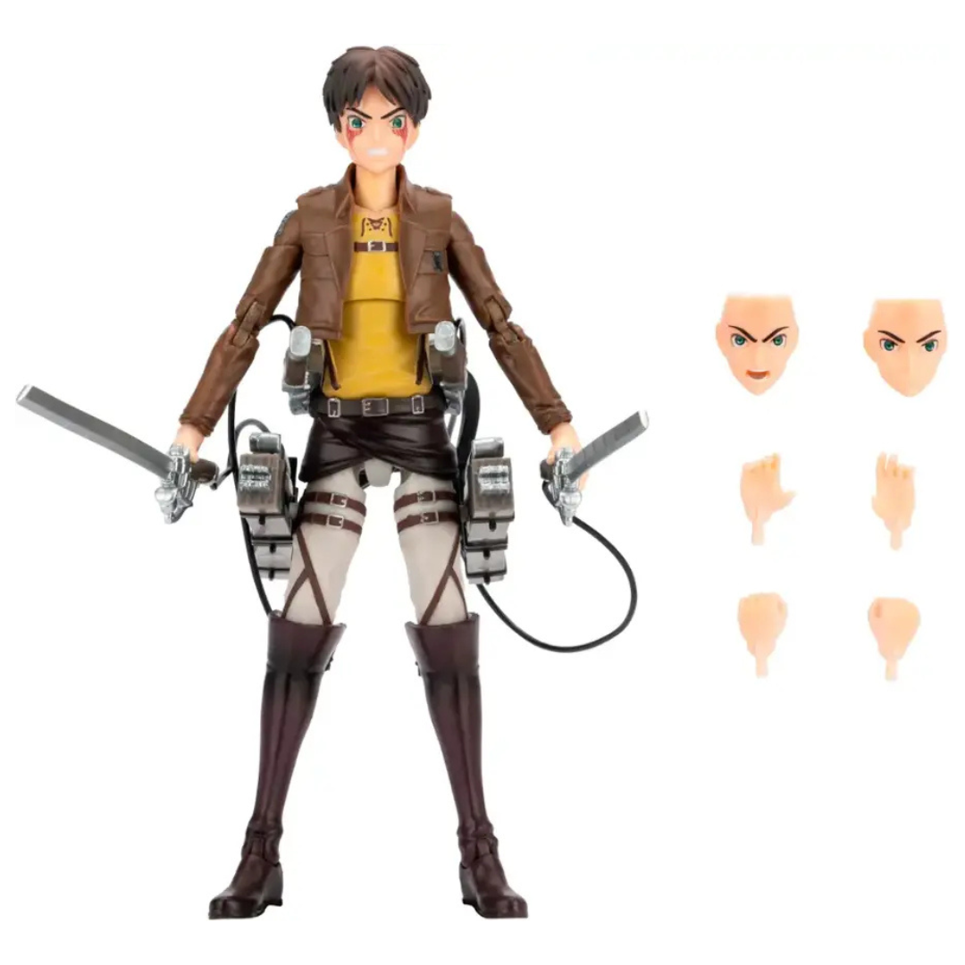 Total Anime 6.5" Eren Jaeger Scale Figure w/ Swappable Faceplates