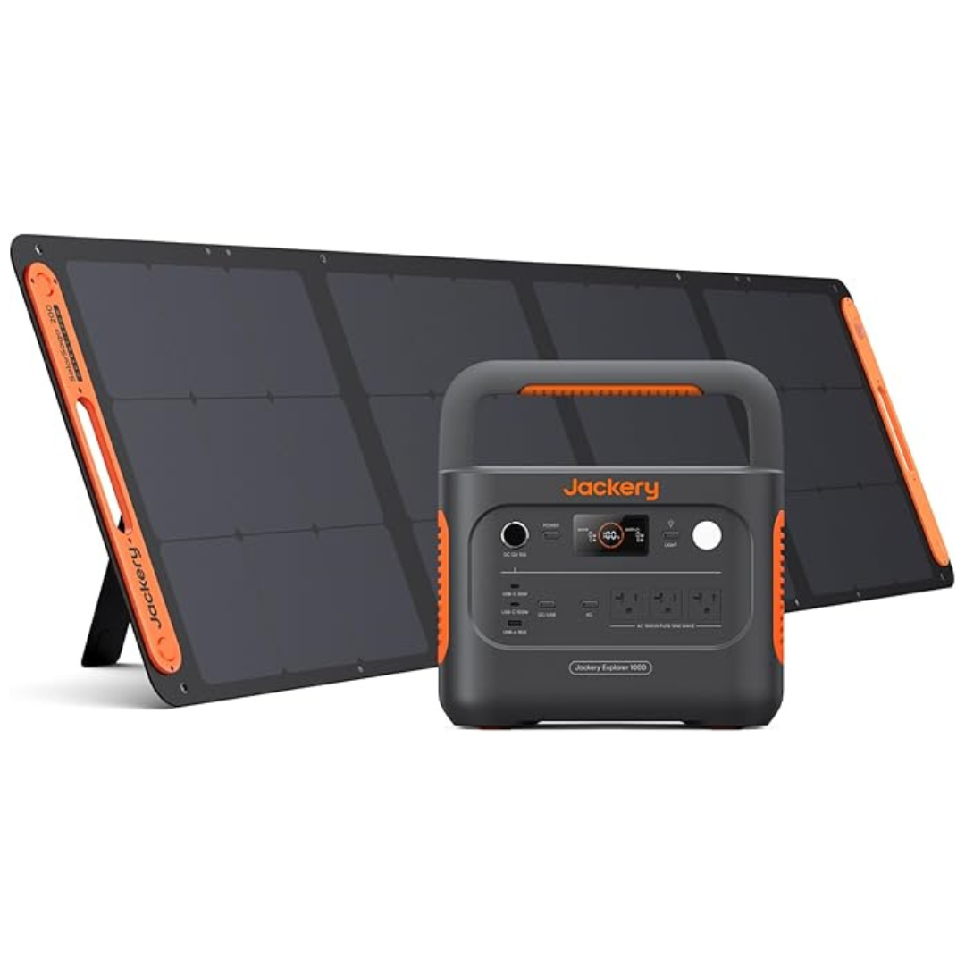 Jackery 1070Wh 1000 v2 Portable Solar Generator W/ 200W Solar Panel