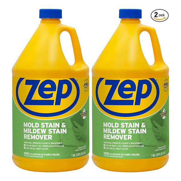 2-Pack Zep Mold Stain & Mildew Stain Remover, 1 Gallon