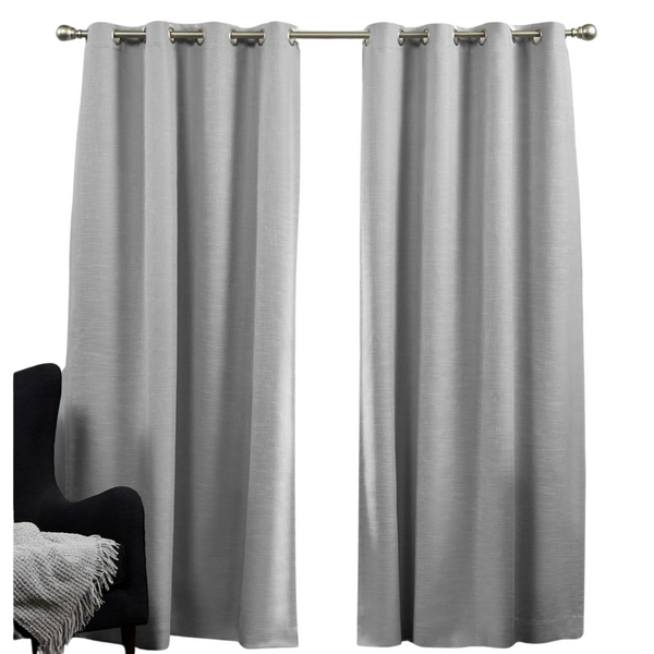 Exclusive Home Bensen 52"x84" 100% Blackout Grommet Top Curtain Panel Pair