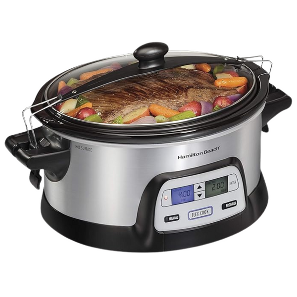 6-Quart Hamilton Beach Programmable FlexCook Slow Cooker