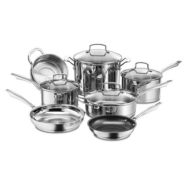 Cuisinart 11-Pc. Stainless Steel Cookware Set + $27 Kohls Rewards