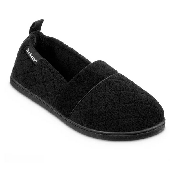 Isotoner Signature Quilted Memory Foam Microterry Slippers (2 Colors)