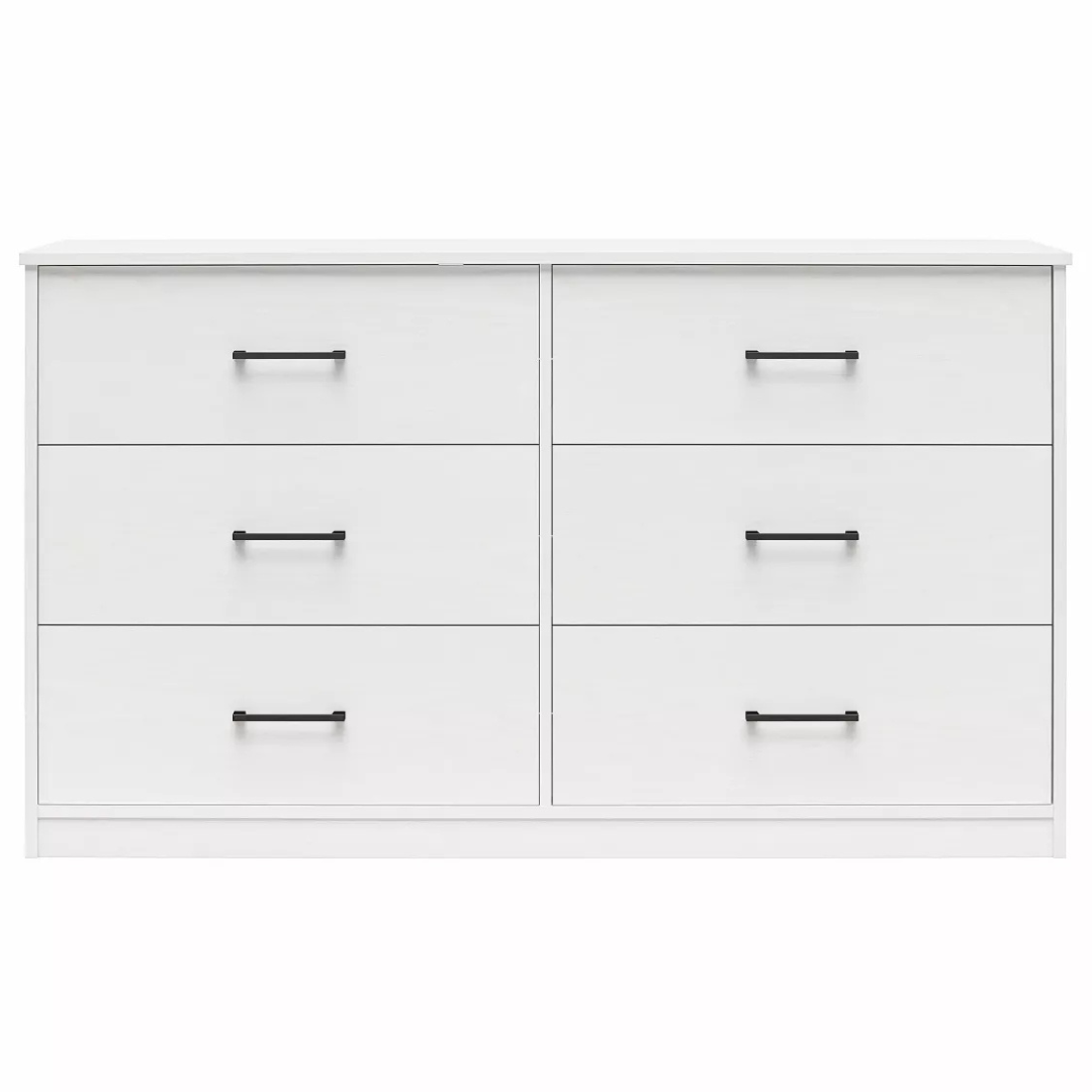 Ameriwood Home BrEZ Build Pearce Wide 6 Drawer Dresser