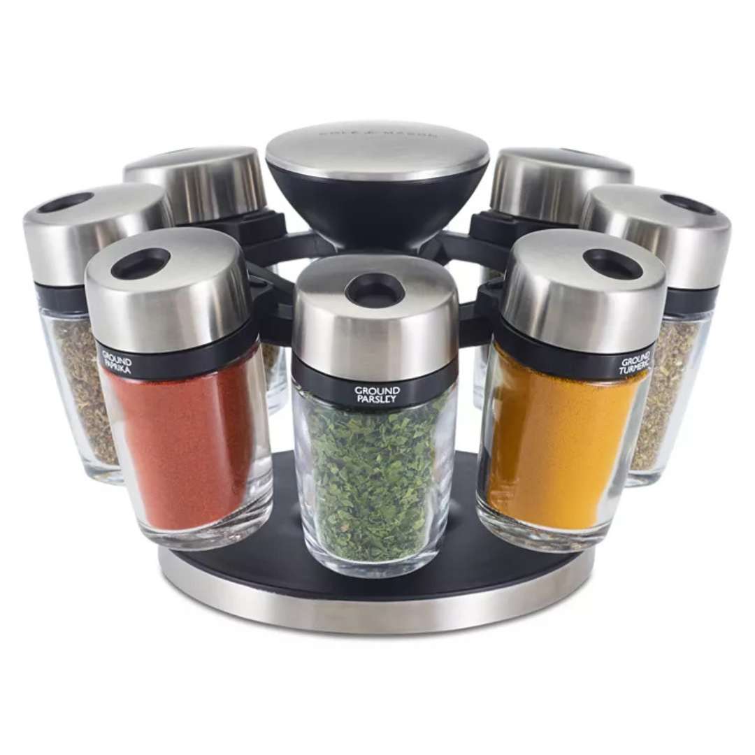 Cole & Mason 8-Jar Herb & Spice Carousel