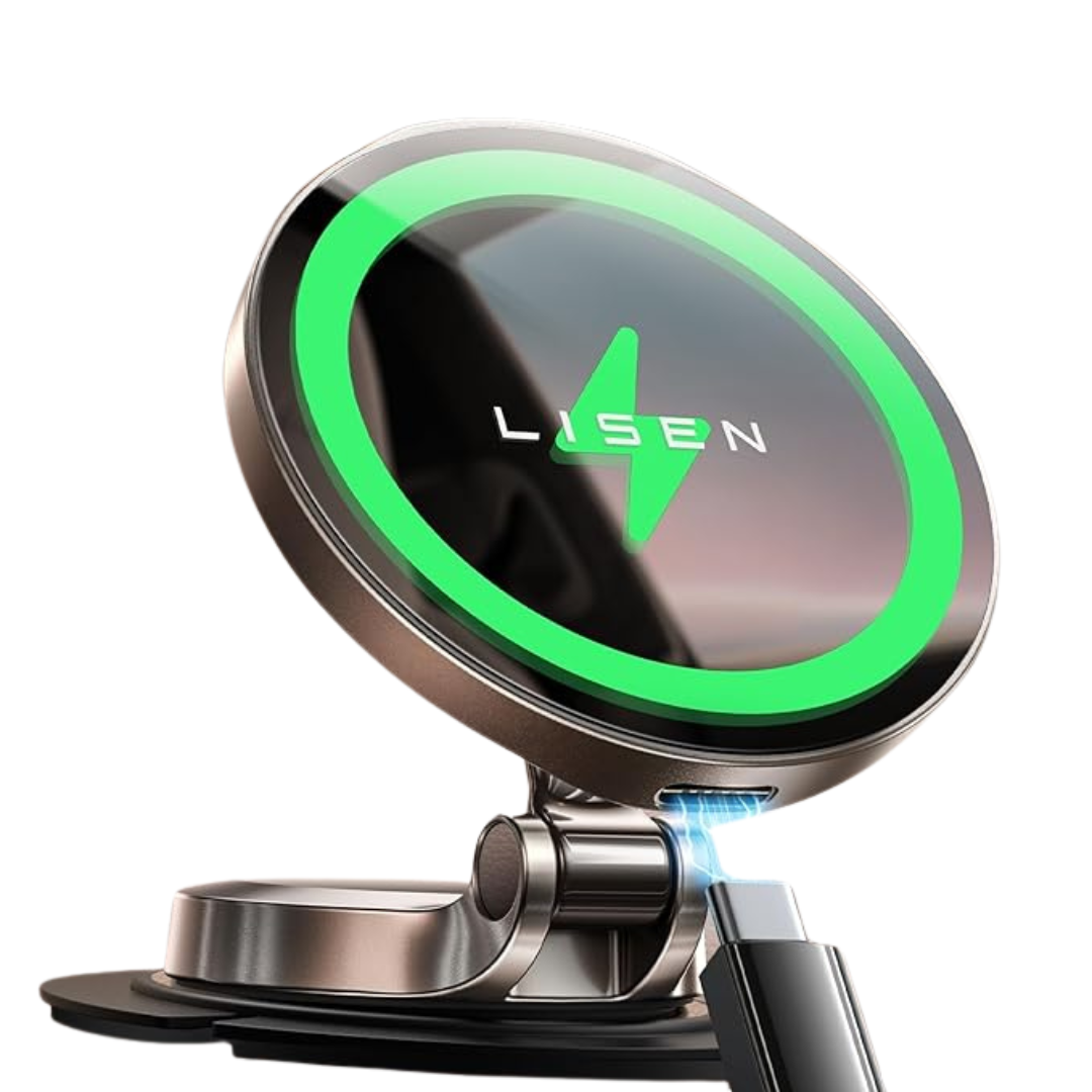 LISEN For Magsafe 15W Fast Charging Car Mount Charger