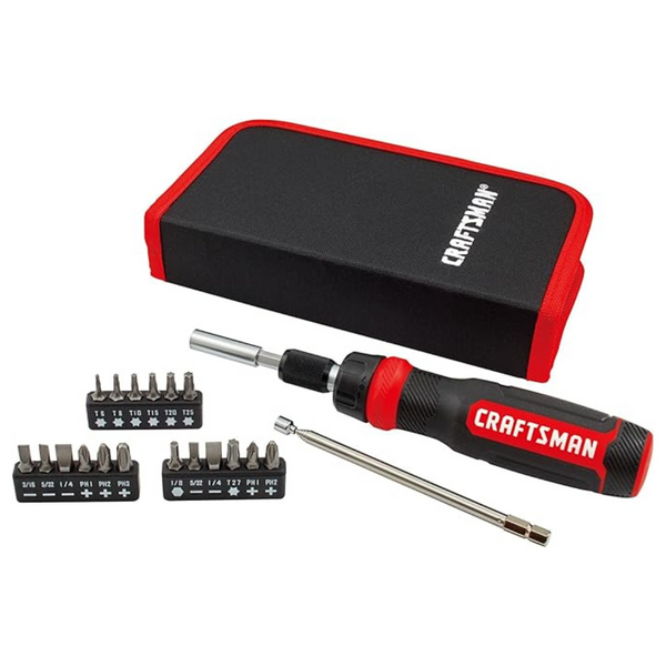 26-Piece Craftsman Ratcheting Screwdriver Multibit Set