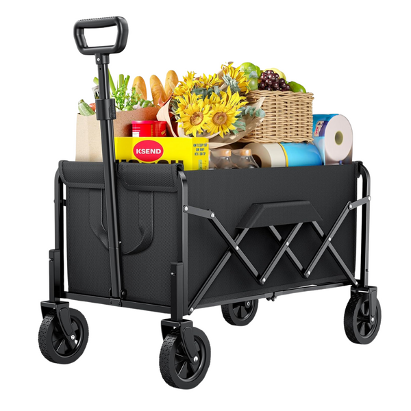 Foldable 200lbs Load Capacity Collapsible Wagon With Wheels