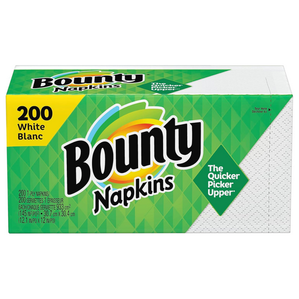 200-Count Bounty Assorted Print/White Quilted Napkins