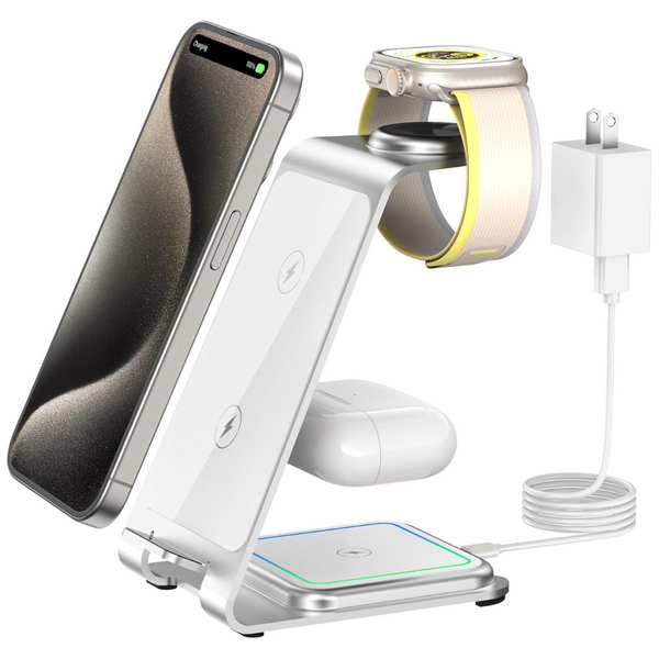 3 in 1 Fast Wireless Charging Station For iPhone And iWatch