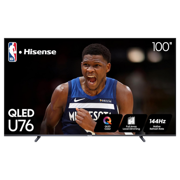 Hisense 100U76N 100" 4K Ultra HDR Smart QLED Google TV (2024)