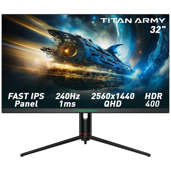 TITAN ARMY P32A2S2 32" WQHD 240Hz 1ms IPS Freesync Gaming Monitor