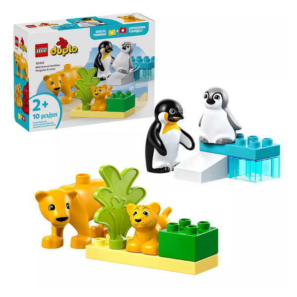 Lego Duplo Town Wild Animal Families Penguins & Lions 10442 Building Toy