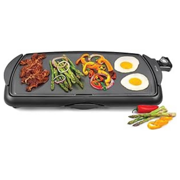 Bella 10" x 20" Electric Griddle & Flat Grill With Nonstick Surface