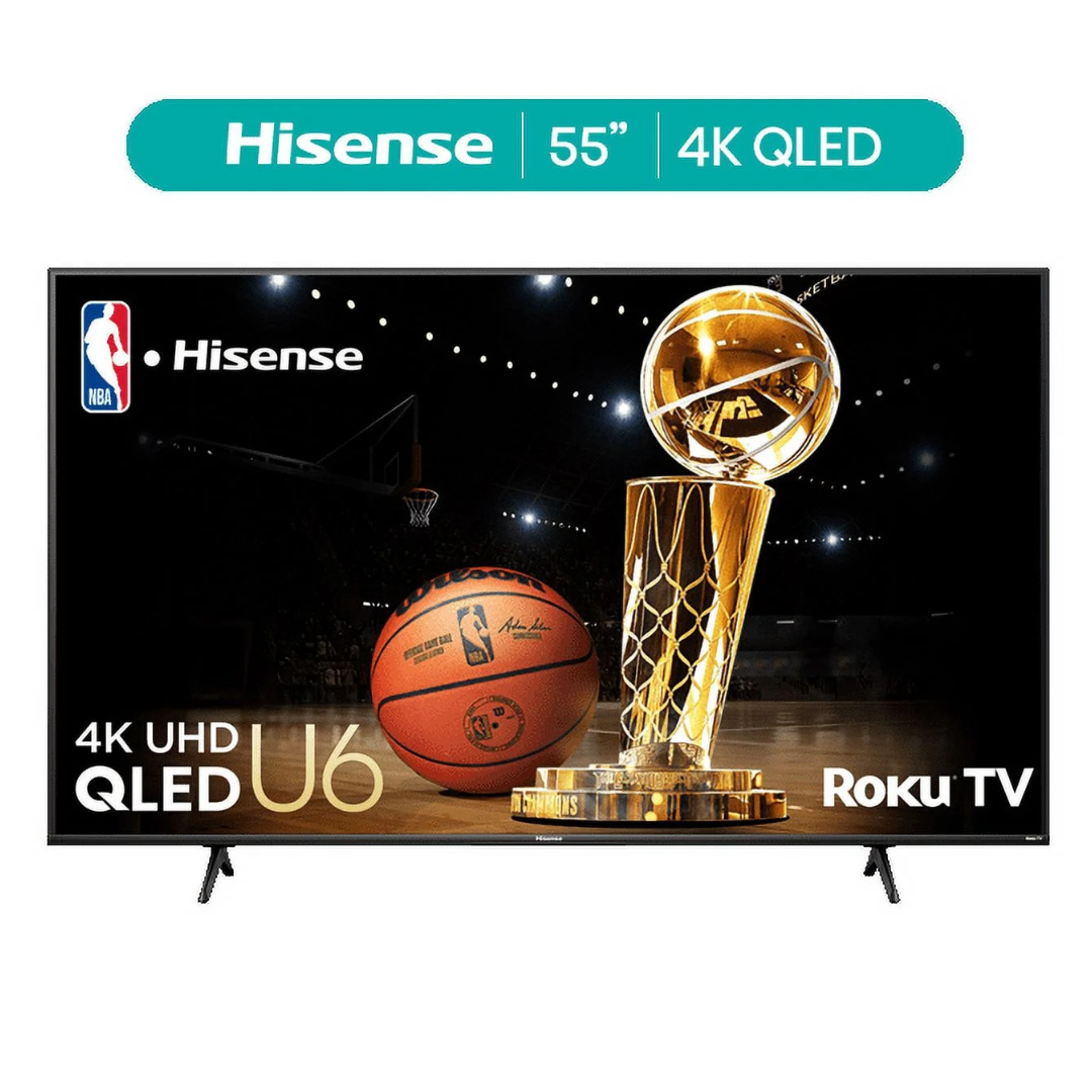 Hisense Class U6HR Series 55" 4K Ultra HD Smart QLED Roku TV