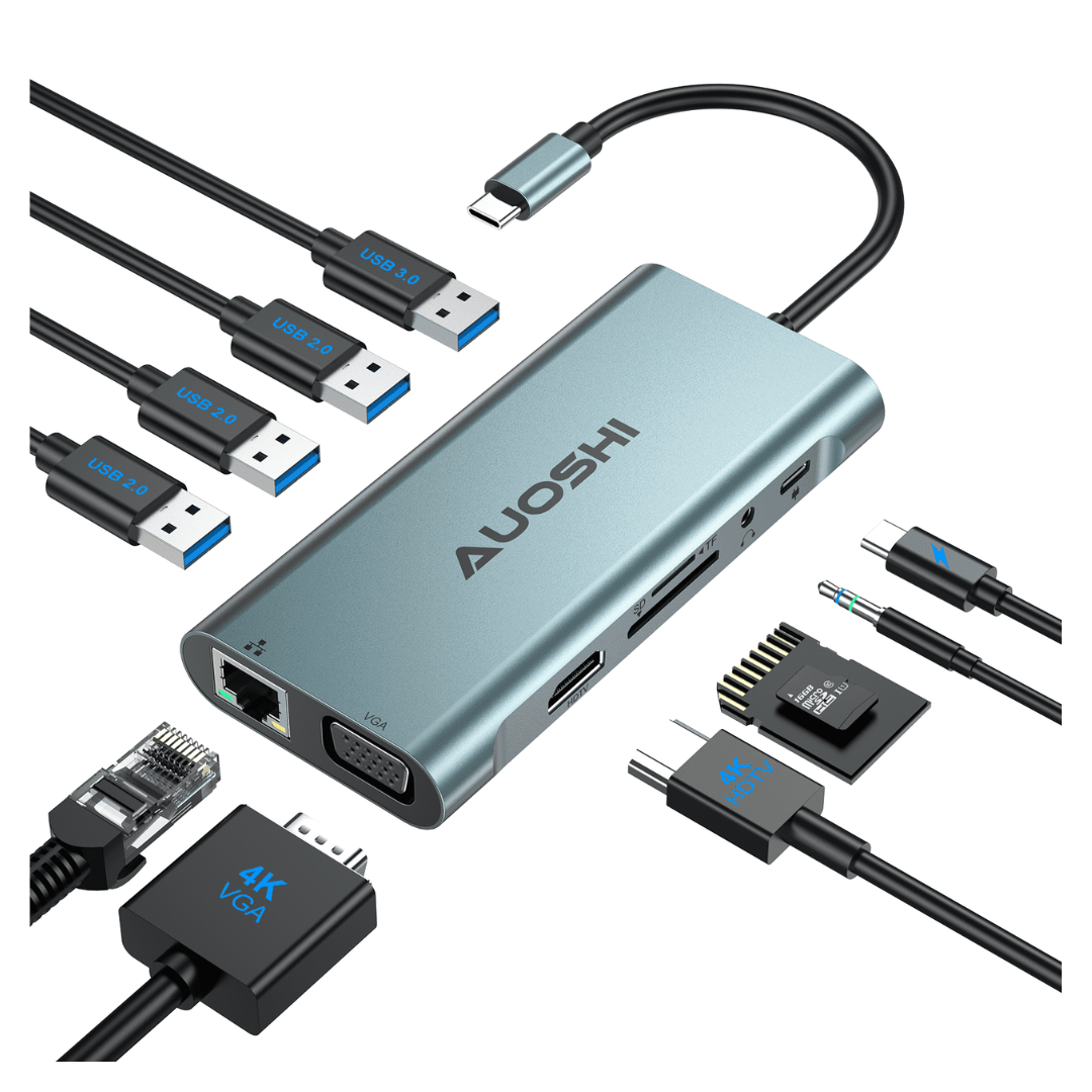 11-In-1 USB C Hub Adapter