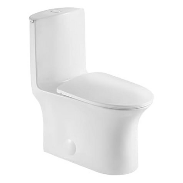 JINGZE Dual Flush Elongated Standard One Piece Toilet