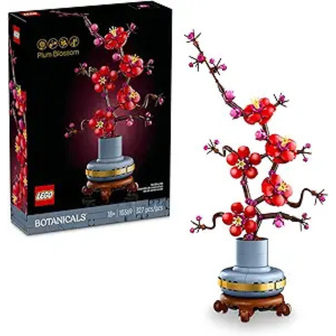 LEGO Icons Plum Blossom Flower Decor Display Building Set