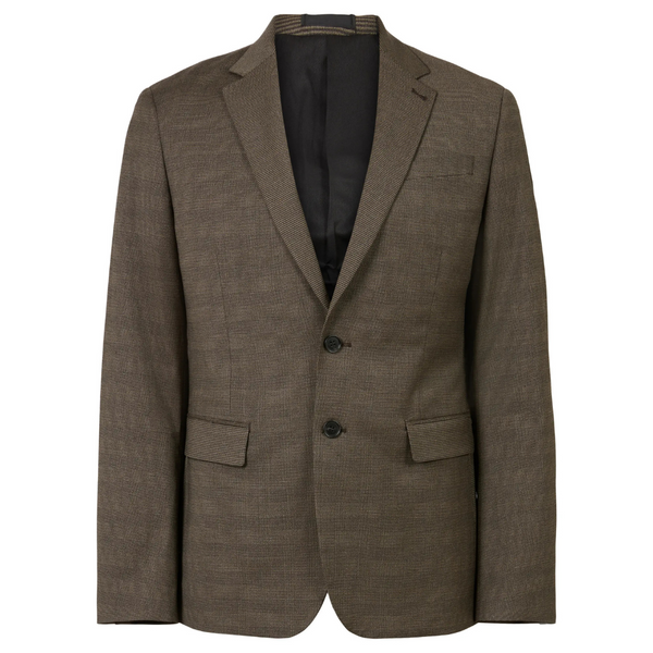 AllSaints Men's Lenox Glen Plaid Blazer (Brown)