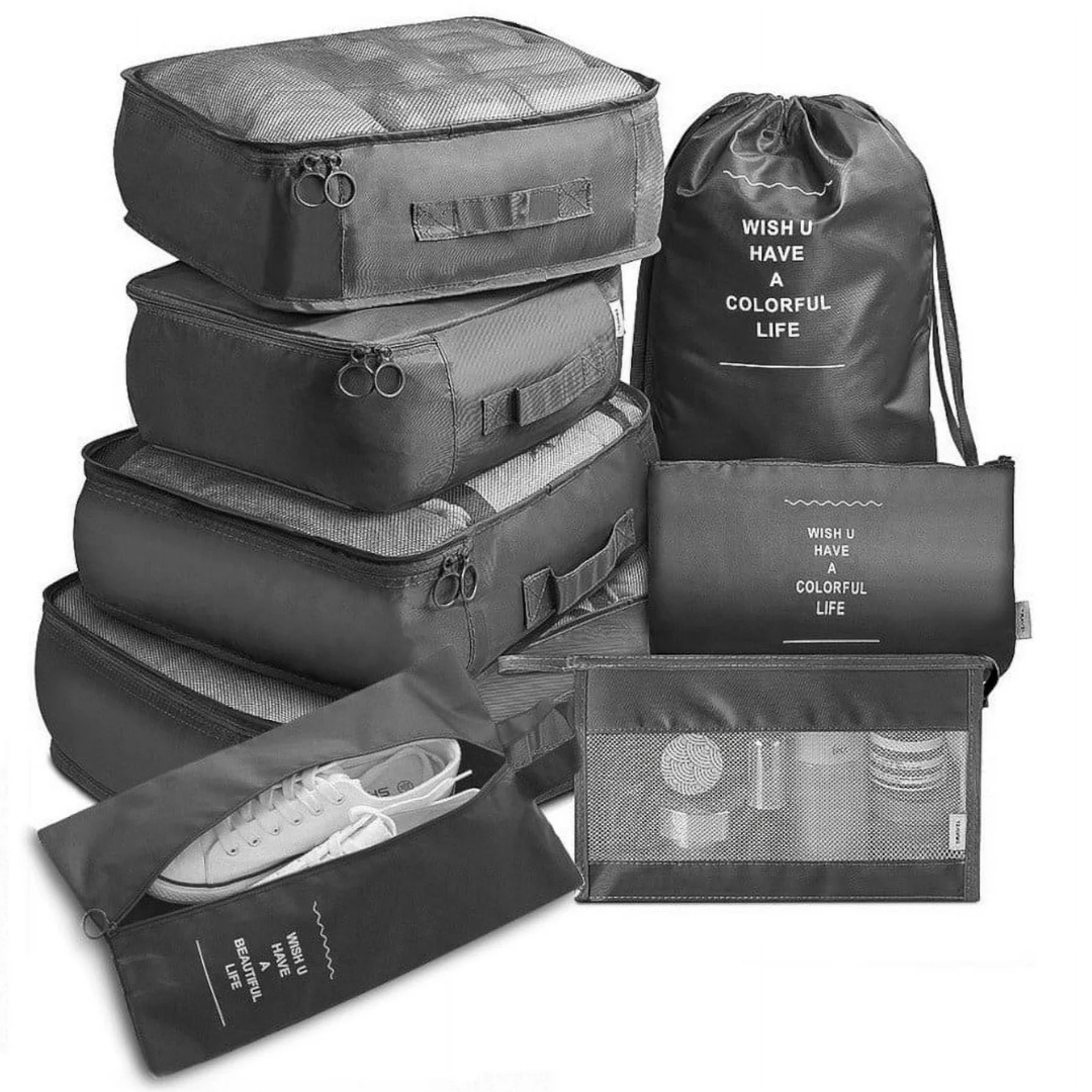 8-Pieces Monoprice Packing Cube Luggage Organizers Set (2 colors)