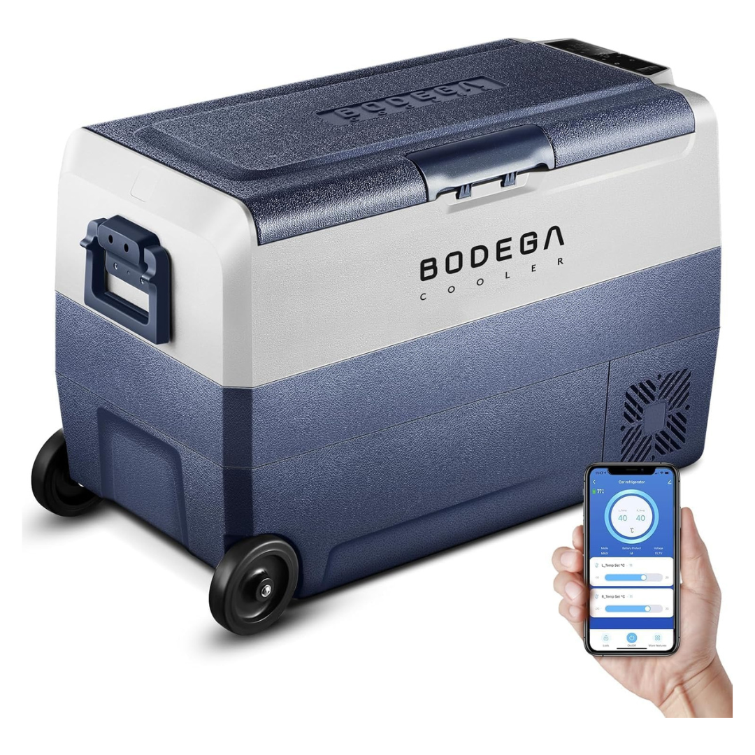 Bodega Portable 12 Volt 53 Quart Car Refrigerator With Dual Zone