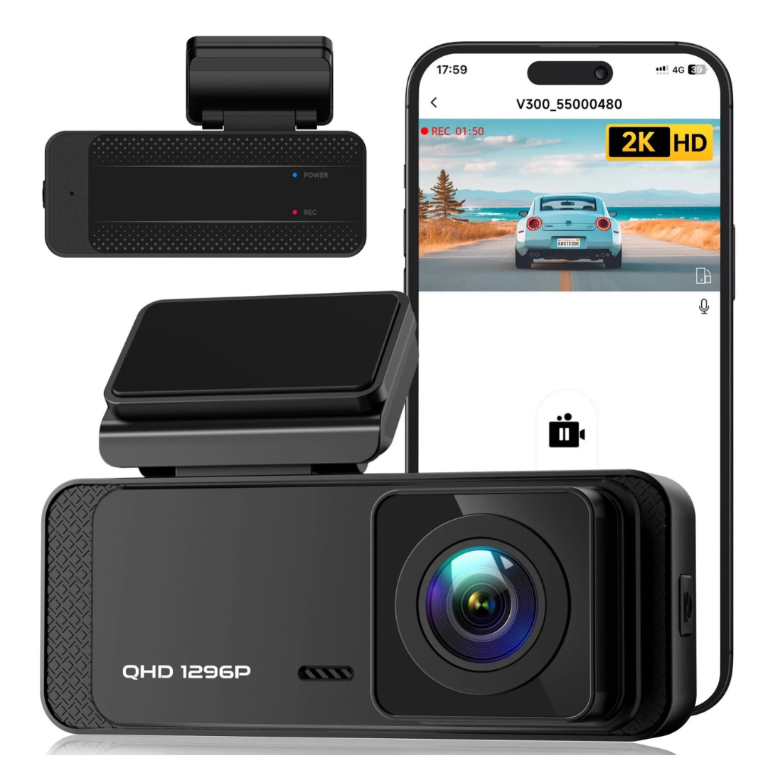 Ecomoment WiFi 1296P Dash Camera With Night Vision & APP