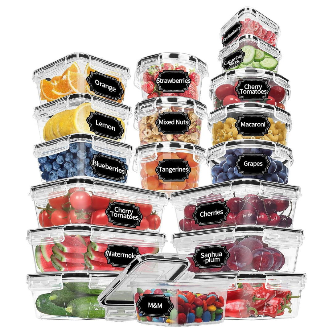 18-Pack BPA-Free Leak Proof Food Storage Containers With Lids