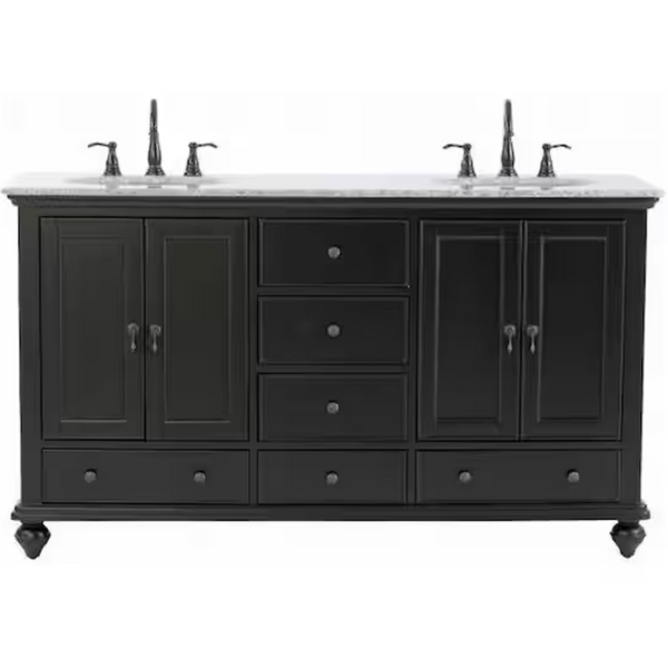 Home Decorators Collection Newport Double Sink Freestanding Bath Vanity