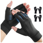 2-Pair Unisex Copper Arthritis Compression Gloves (Various sizes)