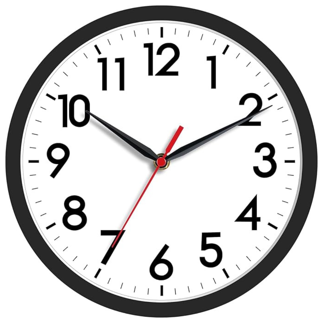 AKCISOT 8 Inch Modern Wall Clock