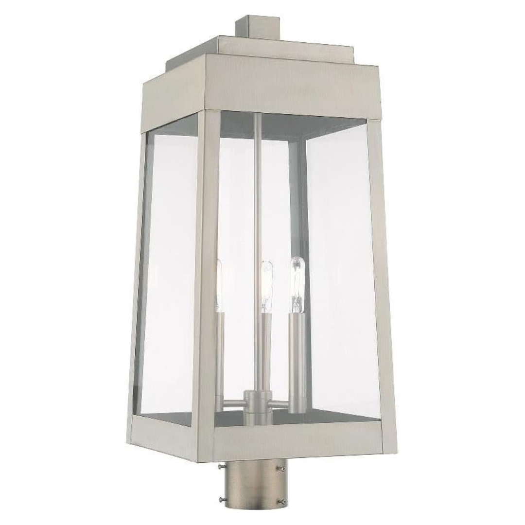 Livex Lighting Oslo 24.75" Three Light Outdoor Post Top Lantern