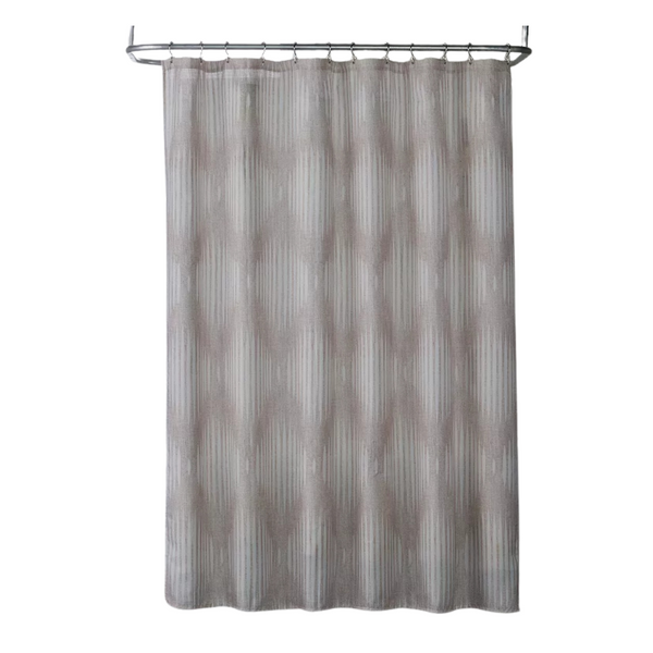 The Big One Geometric Fabric Shower Curtain