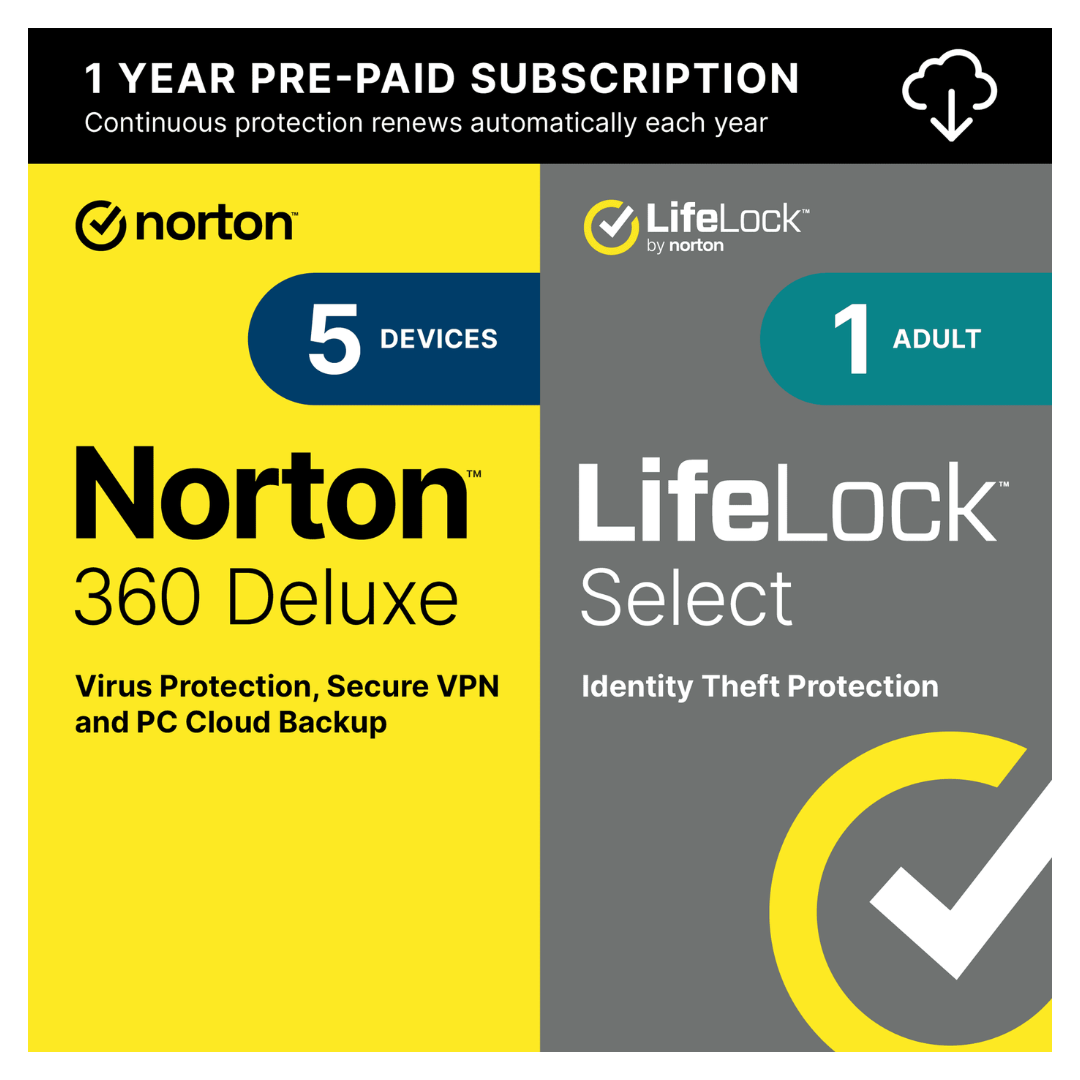 Norton 360 + LifeLock Select All-In-One Privacy And Identity Software