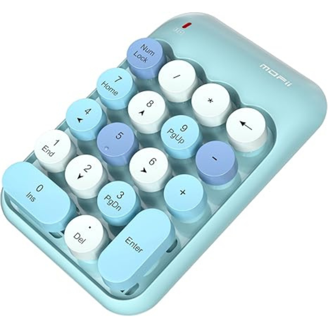 Wireless Portable Cute Colorful Numeric Keypad