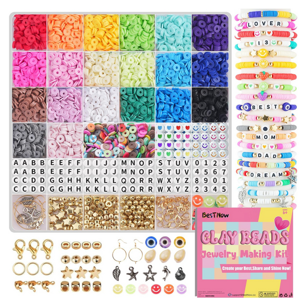 BestNow 5,000 Clay Bead Bracelet Making Kit