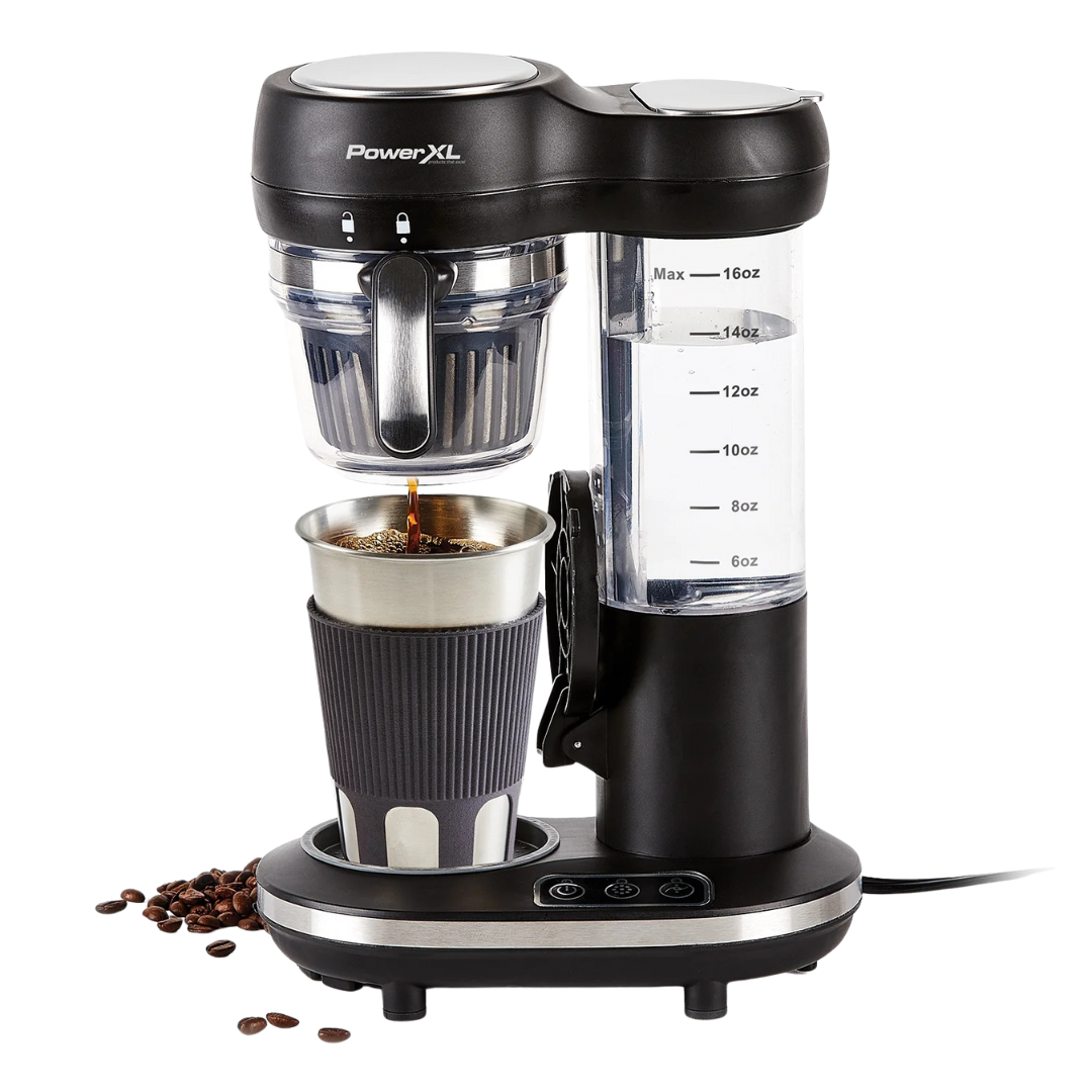 16oz PowerXL Grind and Go Plus Automatic Single-Serve Coffee Machine