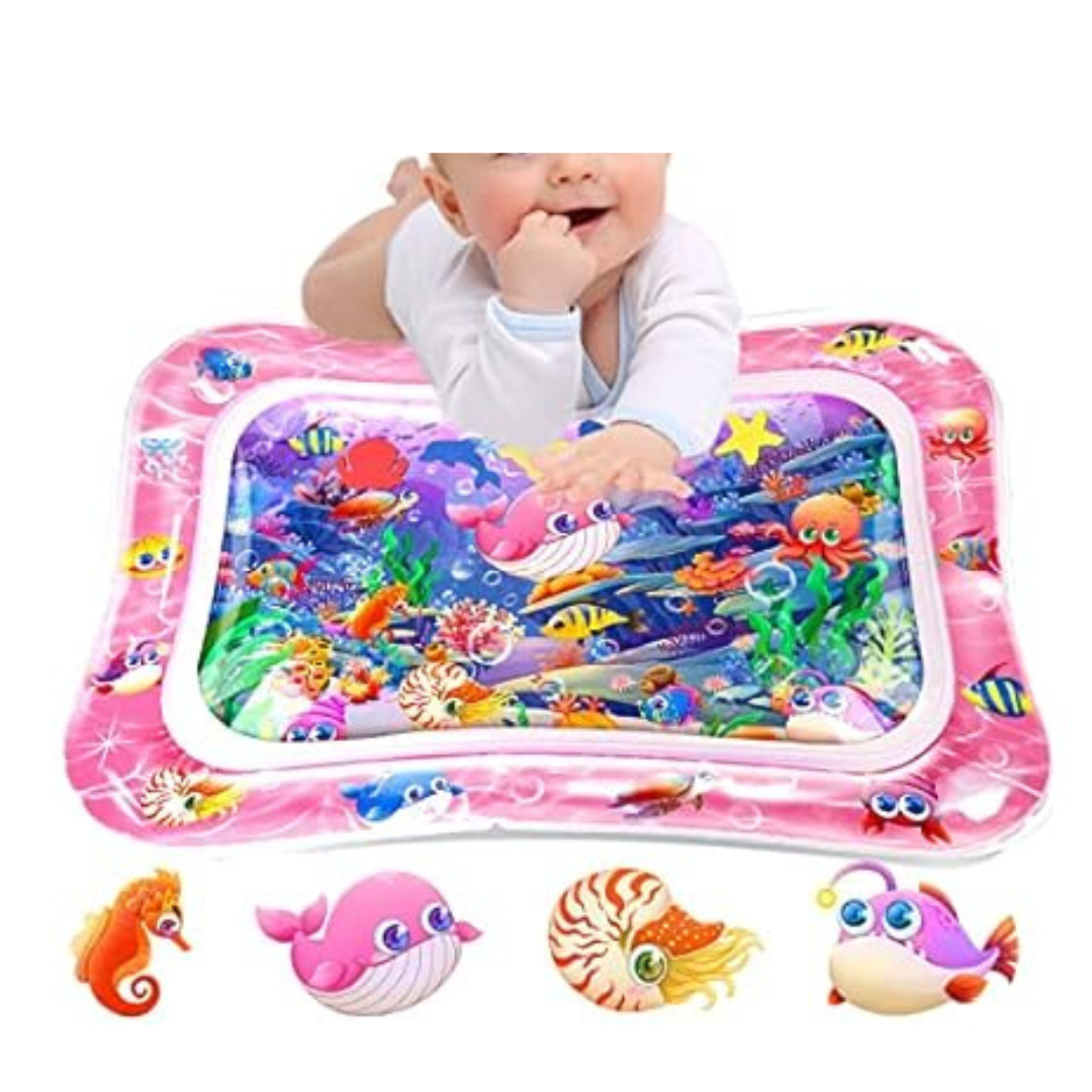 2-Pack Tummy Time Baby Water Play Mat