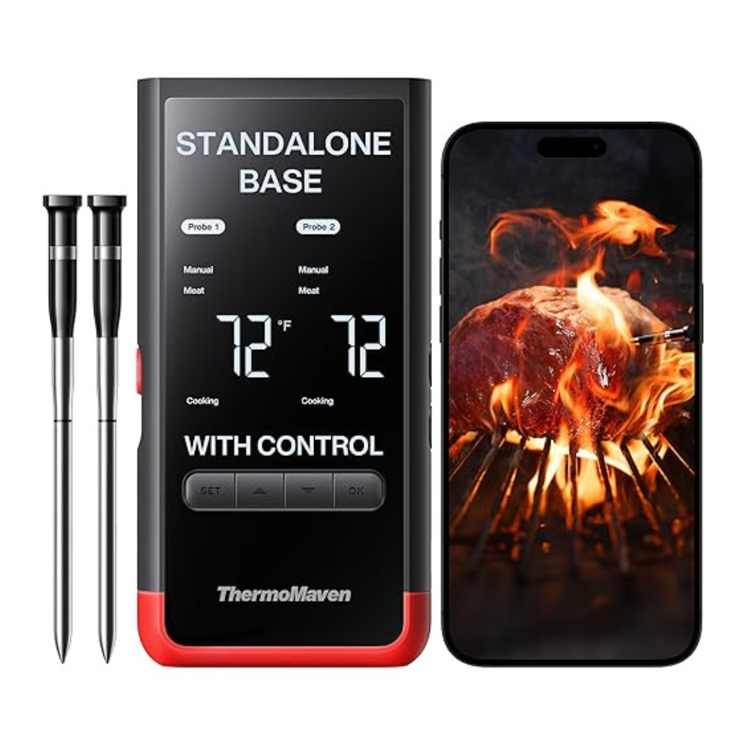 Wireless Digital Food Thermometer With Smart Display Base