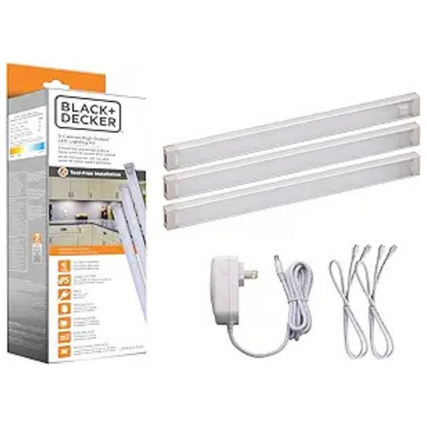 Black+decker 3-Bars 9" LED Under Cabinet Lighting Kit