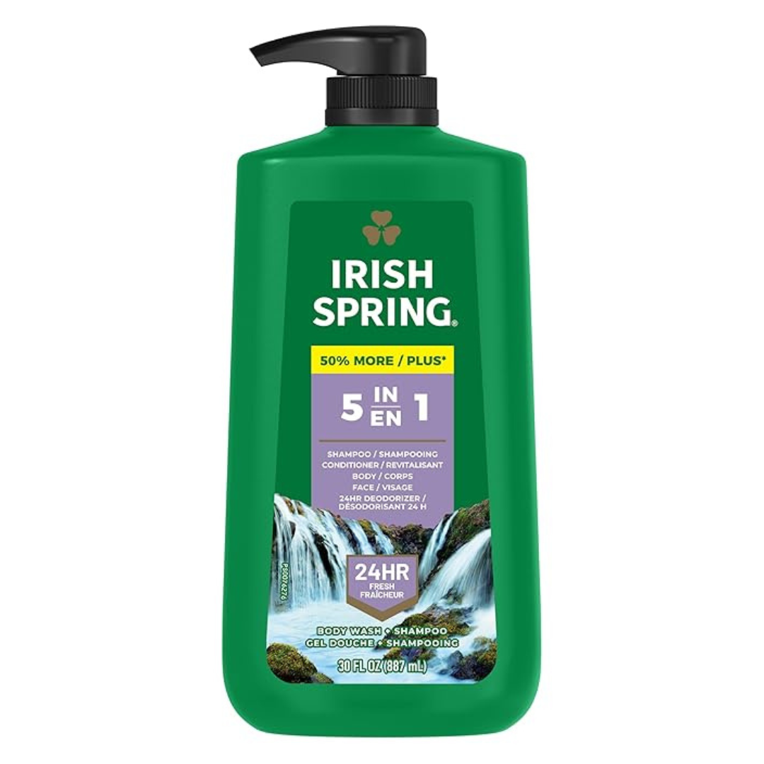 Irish Spring 5 In 1 Body Wash For Men (30 Oz Pump)