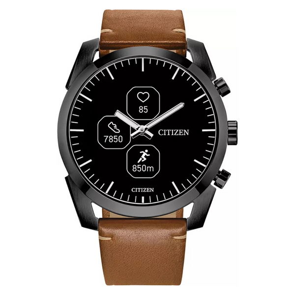 Citizen CZ Smart PQ2 42mm Hybrid Black And Brown Smartwatch