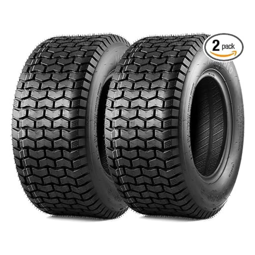 2-Pack 16x6.50-8 Lawn Tractor, Lawn Mower Riding 4Ply Tubeless Turf Tires