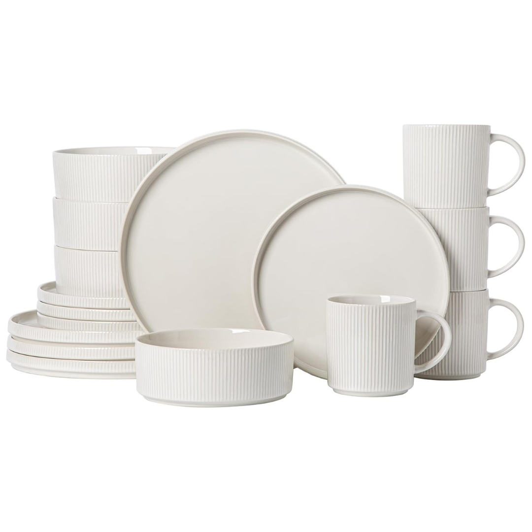 16-Pieces Monito Ceramic Dinnerware Dinner Set