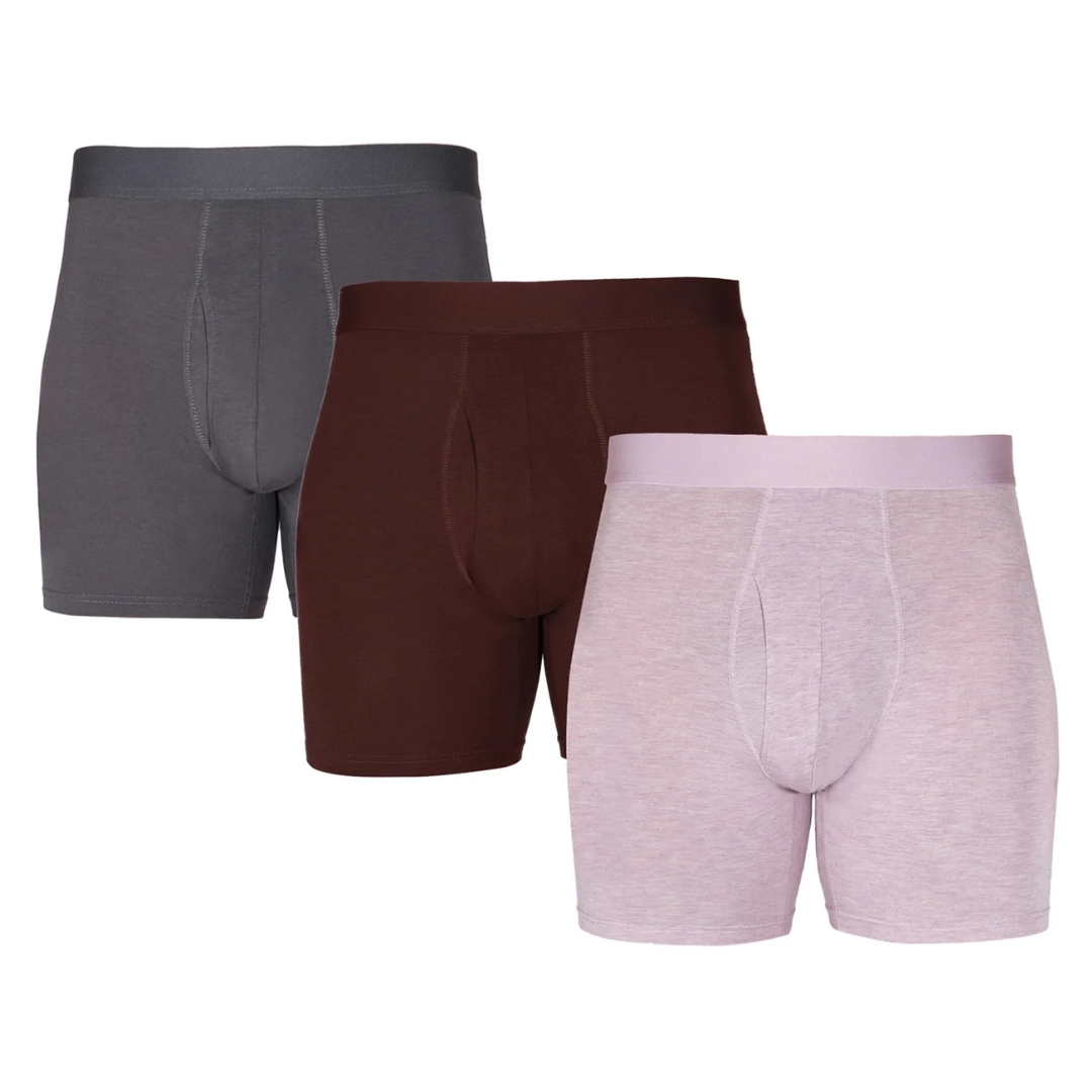 3-Pack George Men's Soft Touch Rayon Boxer Briefs