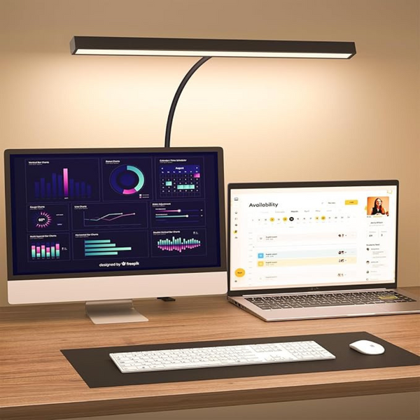 LED Adjustable Desk Lamp with 10-Level Dimmable Brightness