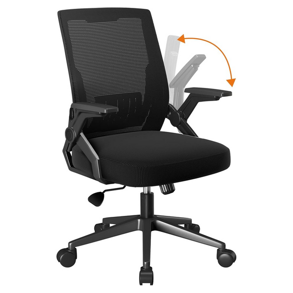 Flip-up Armrests Ergonomic Computer Foldable Mesh Chair