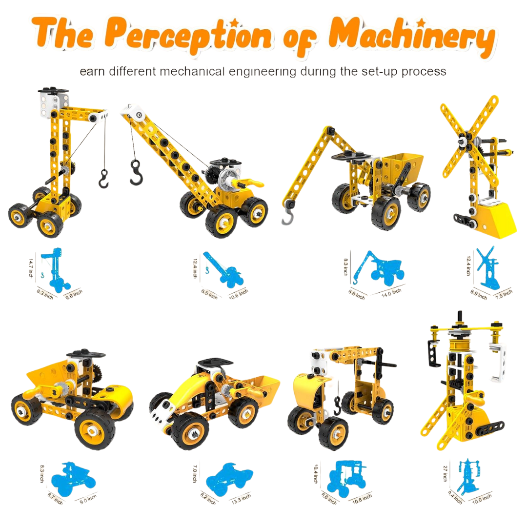 HOMETTER 108 Pcs 10 In 1 Construction Set