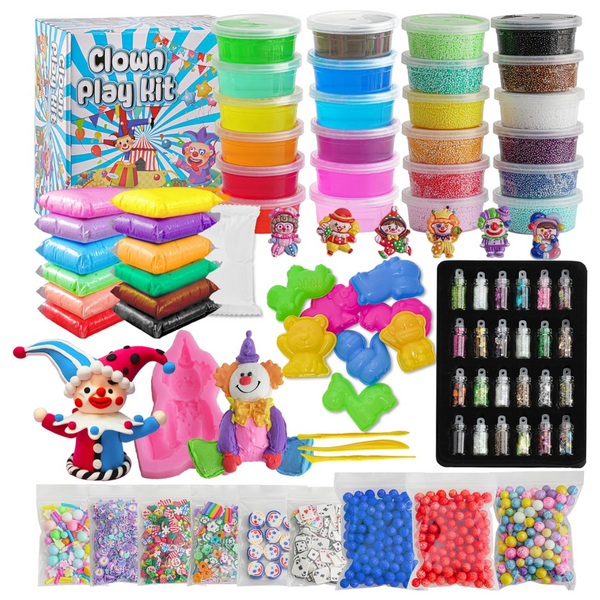 149 Pcs Jumbo Clown Slime Kit