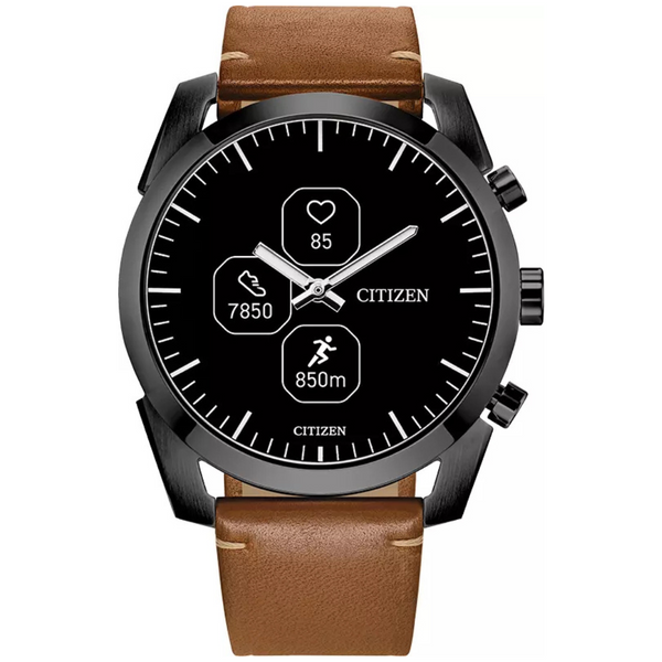 Citizen CZ Smart PQ2 42mm Hybrid Black And Brown Smartwatch