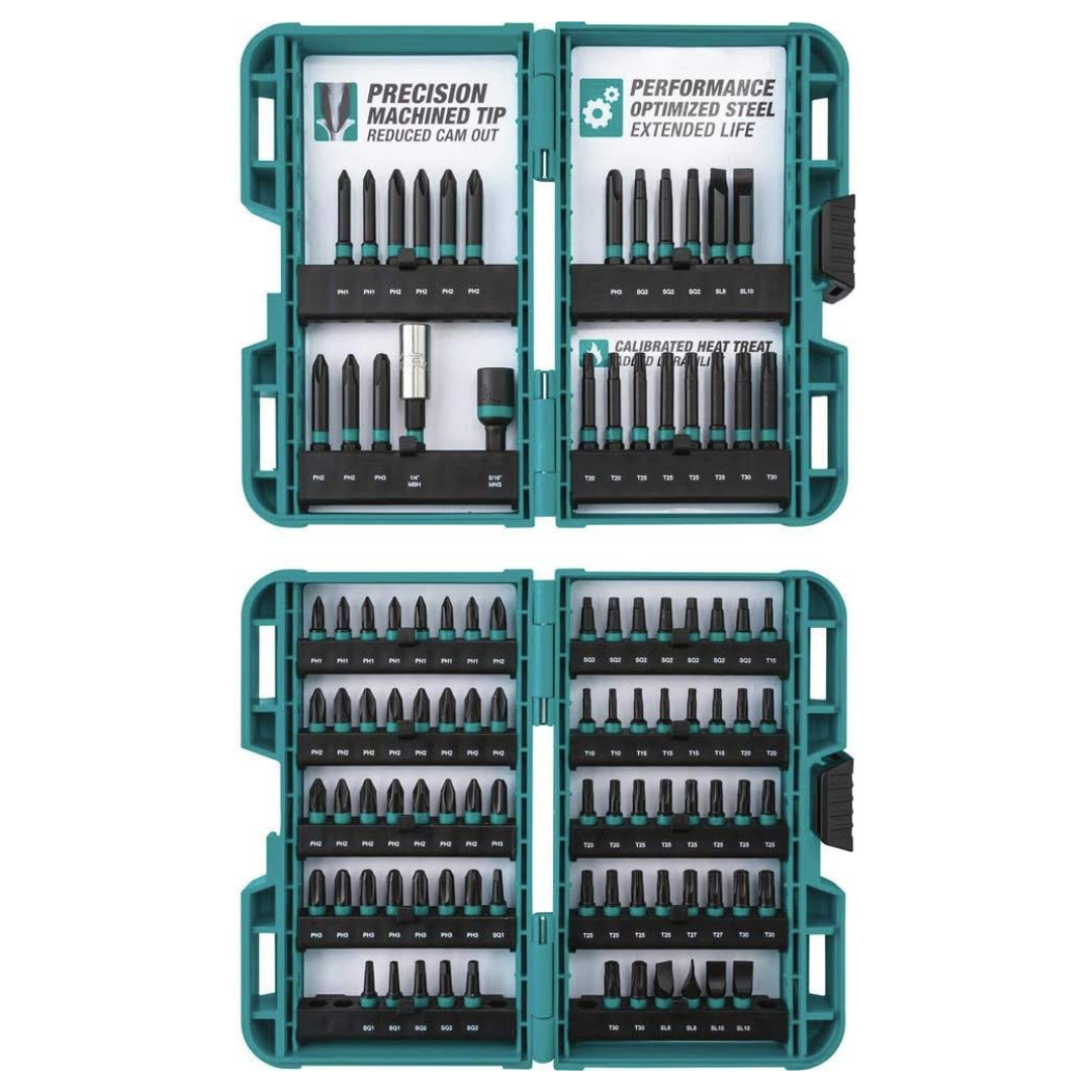 100-Piece Makita E-00038 Impactx Driver Bit Set